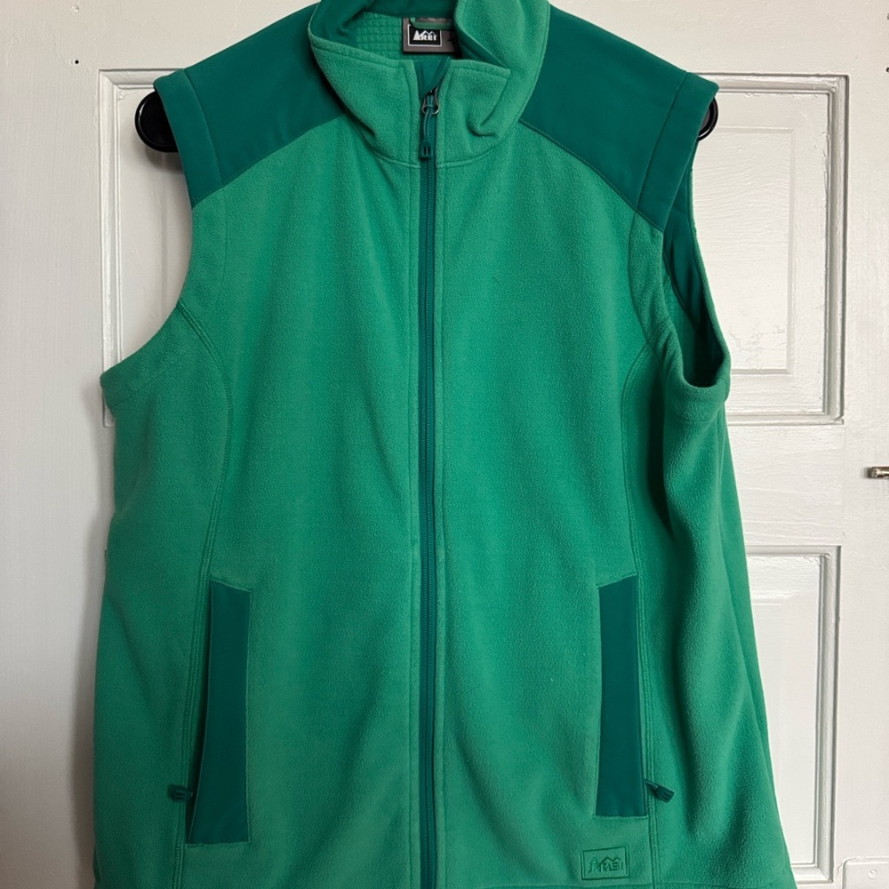 REI Teal and Green Fleece Vest